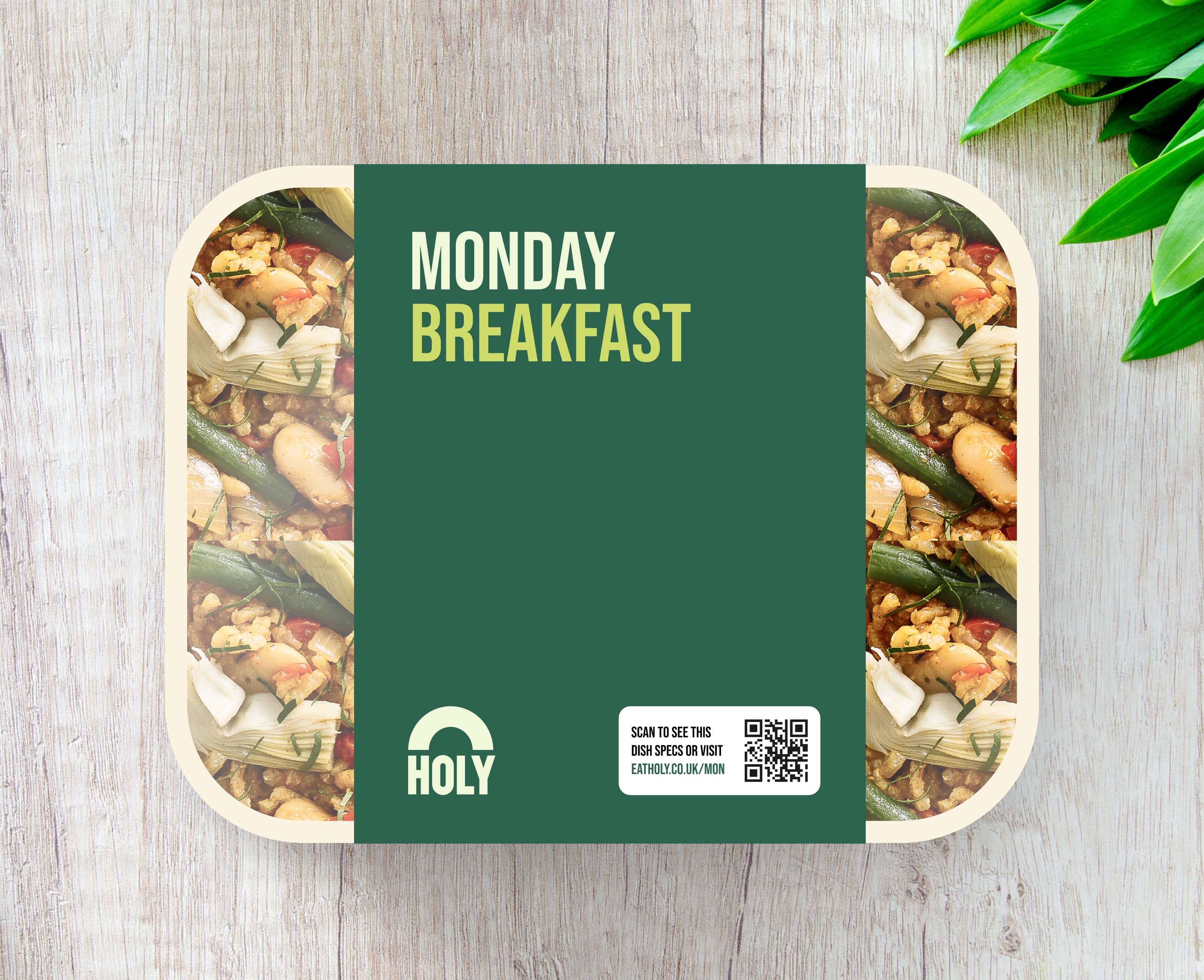 Holy vegan delivery packaging concept
