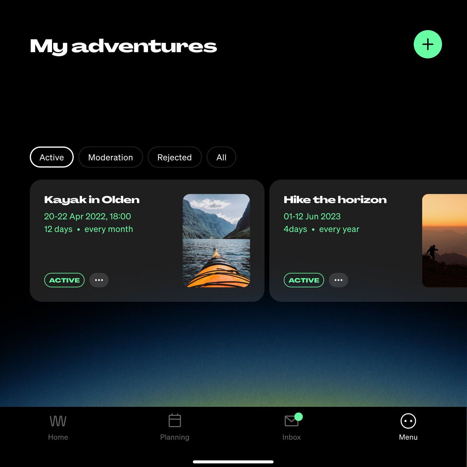 Teleporting adventure app UXUI Design Bookings