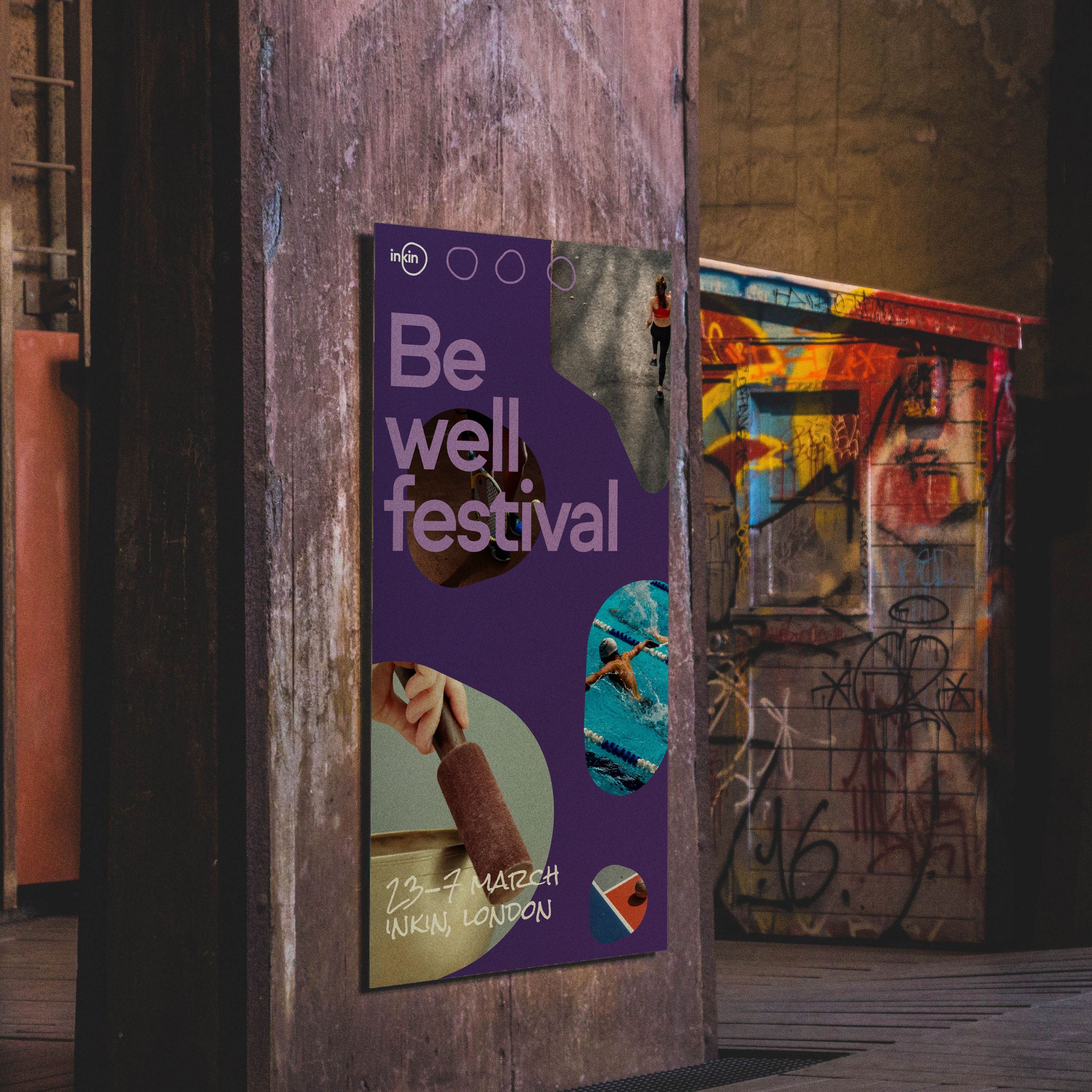 inkin wellness platform festival poster