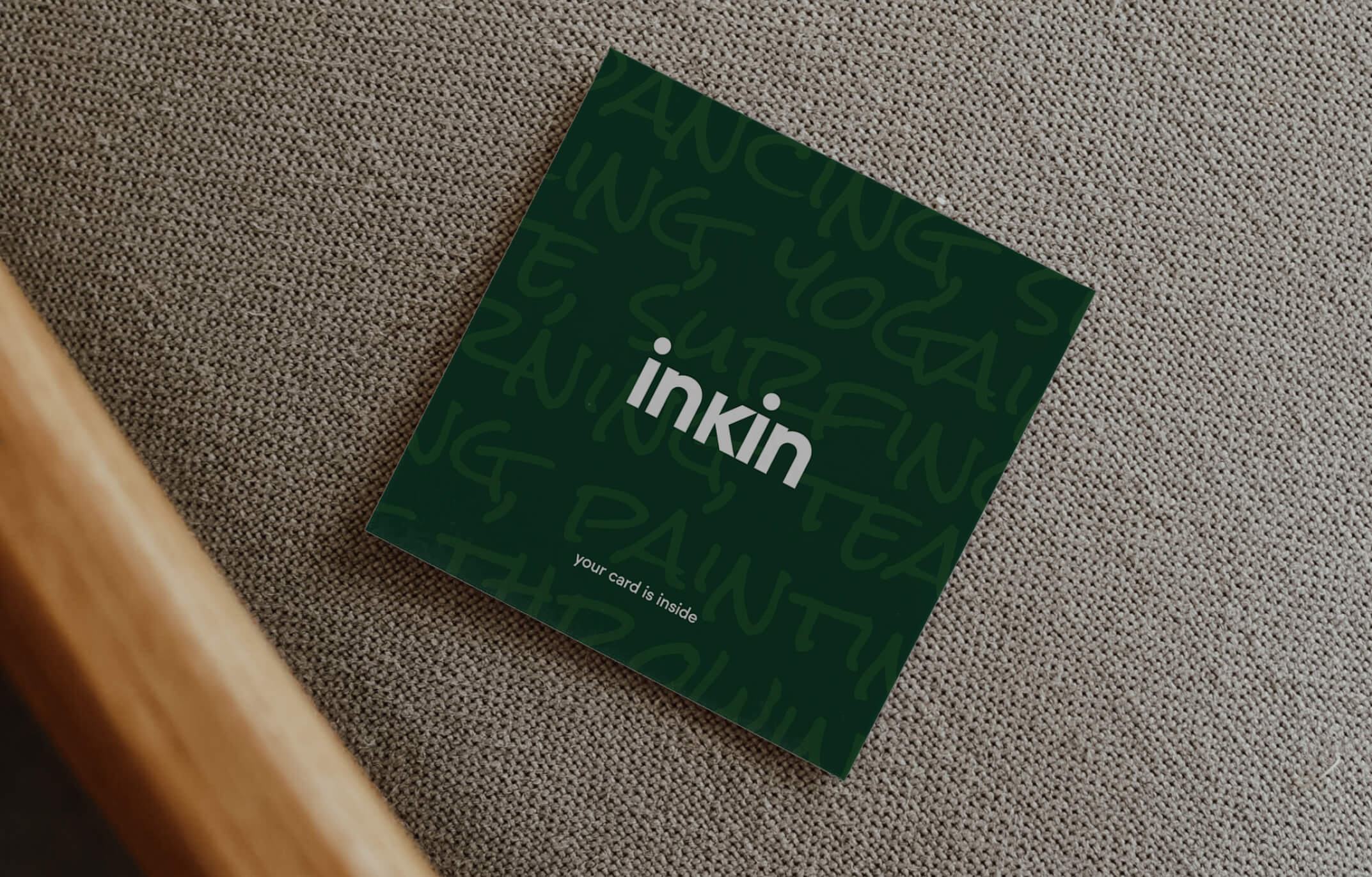 inKin logo on iphone screen